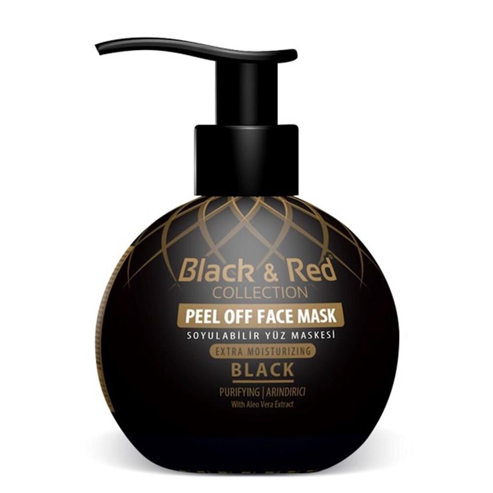 Black Red Soyulabilir Yüz Maskesi