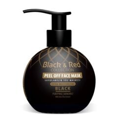 Black Red Soyulabilir Yüz Maskesi